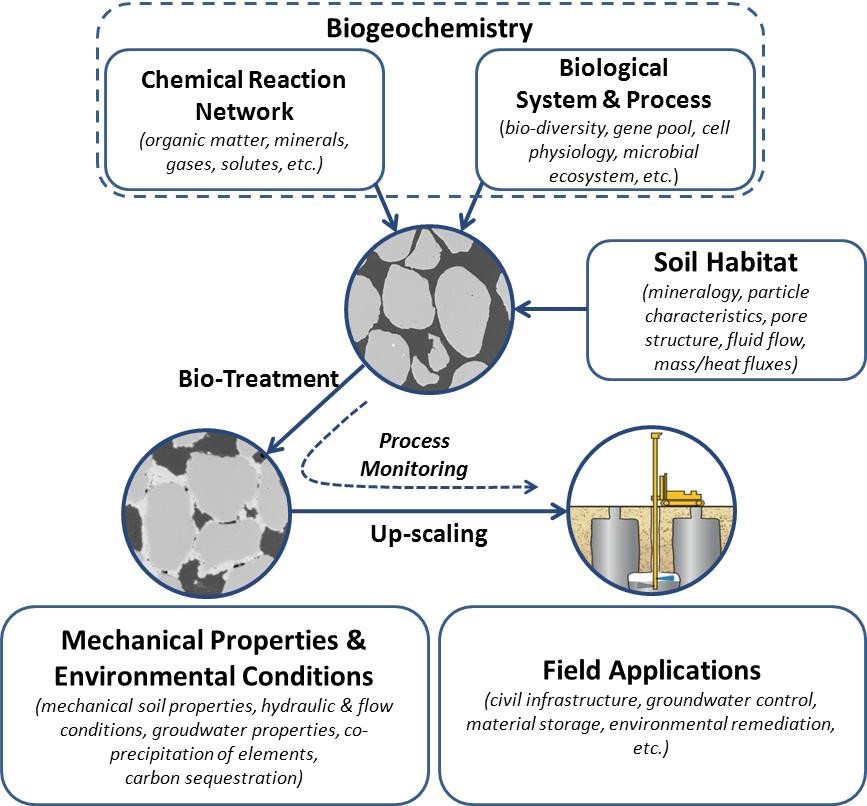 Overview of bio-treatment soil improvement systems Adpated from DeJong et al. (2011)