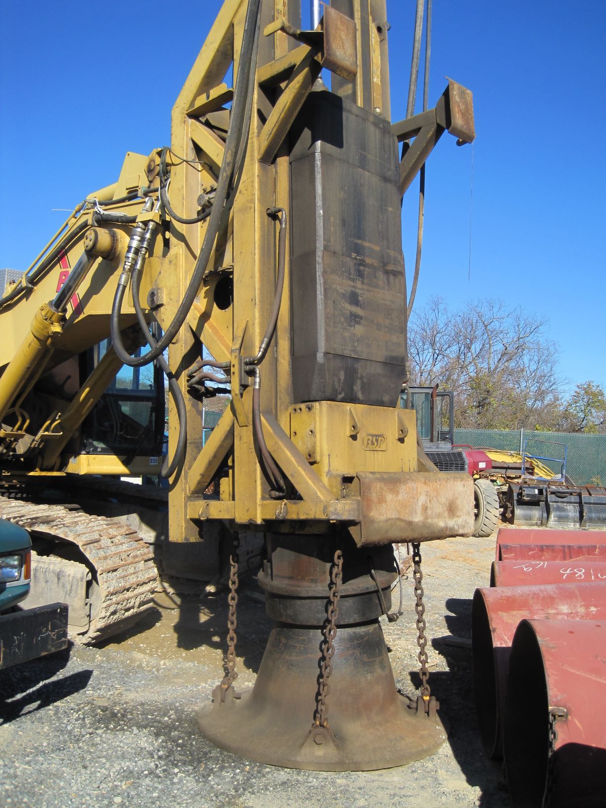 Hammer and anvil portion of rapid impact compactor. Courtesy of Peter Becker, Iowa State University.