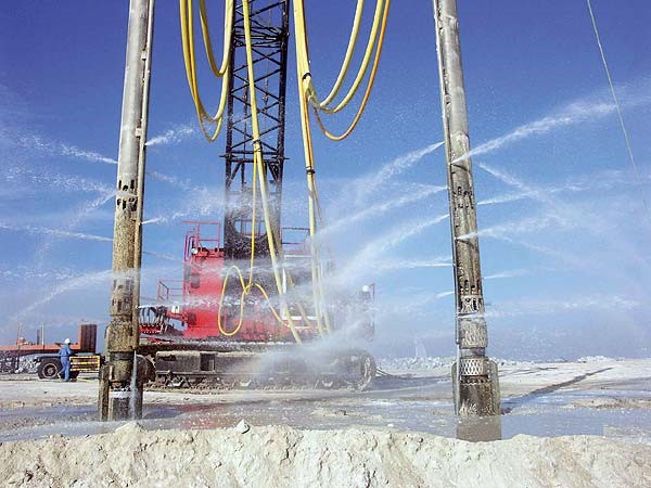 Vibroflotation in Palm Island, Dubai.