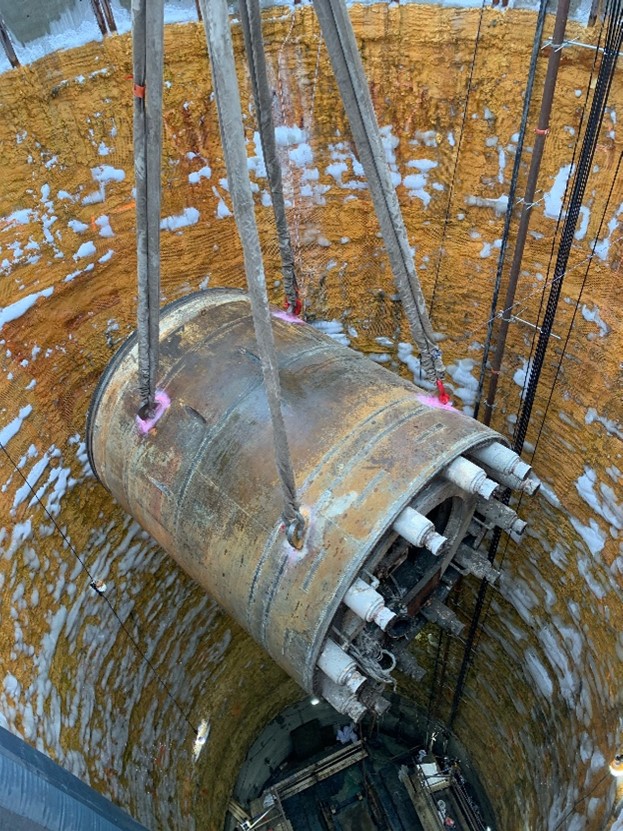 Extraction of the TMB (Courtesy Keller North America)