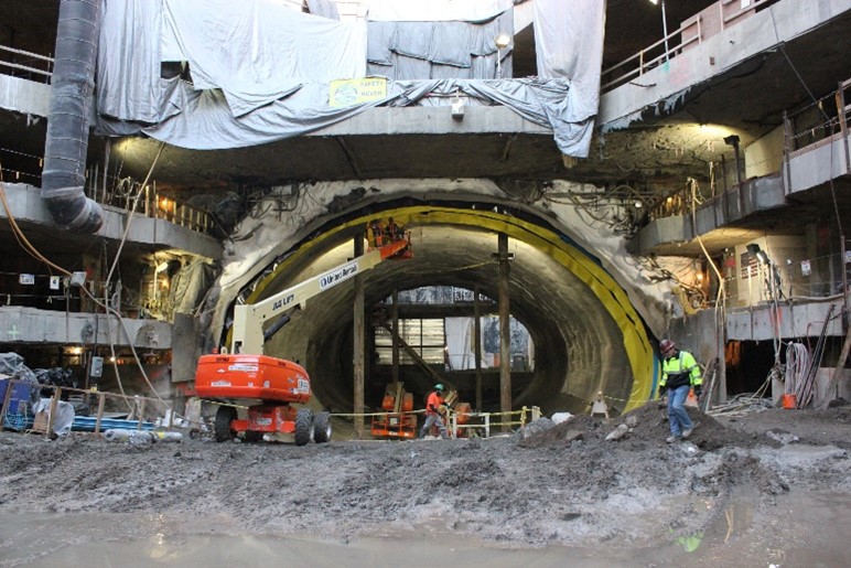 Completed Excavation of Tunnel (Courtesy Keller North America)