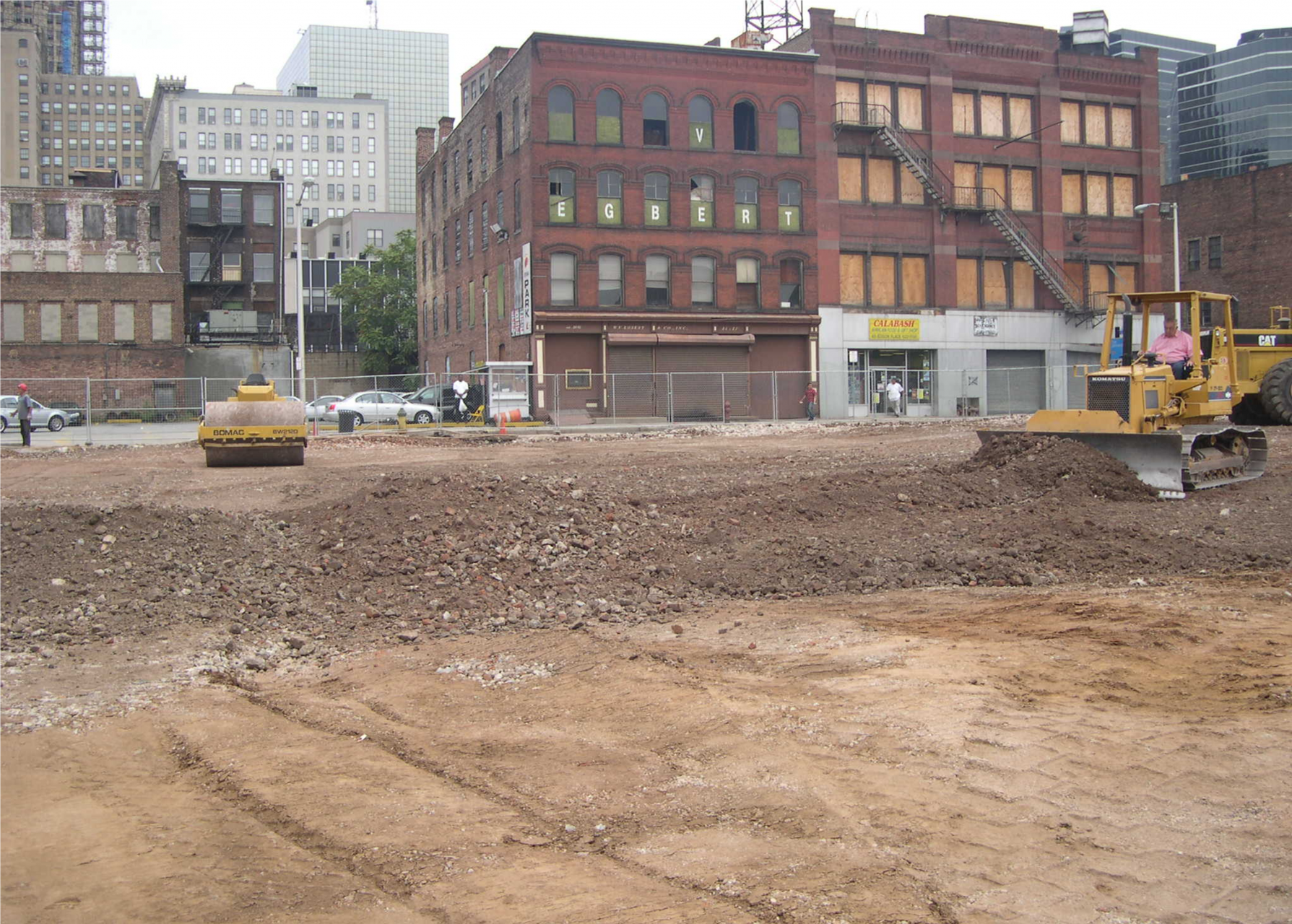Excavation and Replacement in vibration sensitive areas.  (Photo Courtesy of Densification, Inc.)